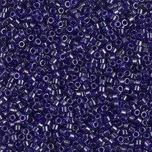 Delica Beads (Miyuki), size 11/0 (same as 12/0), SKU 195006.DB11-0277, cobalt opaque luster, (10gram tube, apprx 1900 beads)