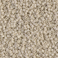 Delica Beads (Miyuki), size 11/0 (same as 12/0), SKU 195006.DB11-0261, linen opaque luster, (10gram tube, apprx 1900 beads)