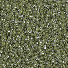 Delica Beads (Miyuki), size 11/0 (same as 12/0), SKU 195006.DB11-0263, cactus opaque luster, (10gram tube, apprx 1900 beads)
