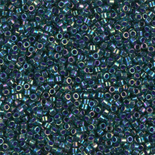 Delica Beads (Miyuki), size 11/0 (same as 12/0), SKU 195006.DB11-0276, luster teal iris, (10gram tube, apprx 1900 beads)