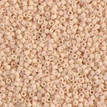 Delica Beads (Miyuki), size 11/0 (same as 12/0), SKU 195006.DB11-0353, dark cream opaque matte, (10gram tube, apprx 1900 beads)
