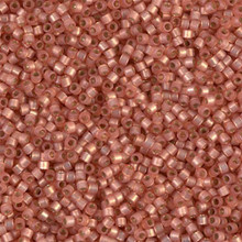 Delica Beads (Miyuki), size 11/0 (same as 12/0), SKU 195006.DB11-0622, peach alabaster silver lined (dyed), (10gr.)