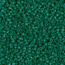 Delica Beads (Miyuki), size 11/0 (same as 12/0), SKU 195006.DB11-0656, dyed opaque jade green, (10gr.)