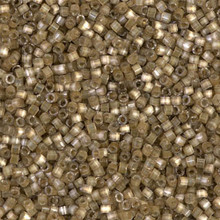 Delica Beads (Miyuki), size 11/0 (same as 12/0), SKU 195006.DB11-0671, silver lined variegated taupe, (10gr.)