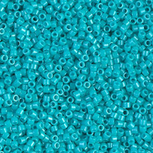 Delica Beads (Miyuki), size 11/0 (same as 12/0), SKU 195006.DB11-0658, dyed opaque turquoise green, (10gr.)