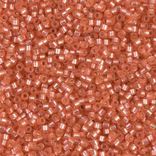 Delica Beads (Miyuki), size 11/0 (same as 12/0), SKU 195006.DB11-0684, medium rose semi-matte silver lined (dyed), (10gr.)