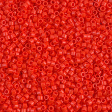 Delica Beads (Miyuki), size 11/0 (same as 12/0), SKU 195006.DB11-0727, light siam opaque, (10gram tube, apprx 1900 beads)