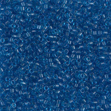 Delica Beads (Miyuki), size 11/0 (same as 12/0), SKU 195006.DB11-0714, transparent aqua, (10gram tube, apprx 1900 beads)