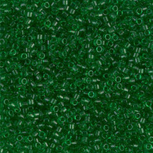 Delica Beads (Miyuki), size 11/0 (same as 12/0), SKU 195006.DB11-0705, lime  transparent, (10gram tube, apprx 1900 beads)