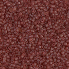Delica Beads (Miyuki), size 11/0 (same as 12/0), SKU 195006.DB11-0773, dyed matte transp salmon, (10gram tube, apprx 1900 beads)
