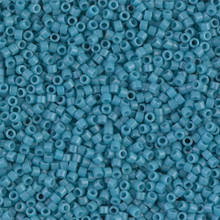 Delica Beads (Miyuki), size 11/0 (same as 12/0), SKU 195006.DB11-0798, dyed matte opaque capri, (10gram tube, apprx 1900 beads)