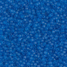 Delica Beads (Miyuki), size 11/0 (same as 12/0), SKU 195006.DB11-0787, dyed matte transparent aqua, (10gram tube, apprx 1900 beads)