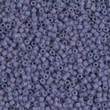 Delica Beads (Miyuki), size 11/0 (same as 12/0), SKU 195006.DB11-0799, dyed matte opaque lavender, (10gram tube, apprx 1900 beads)