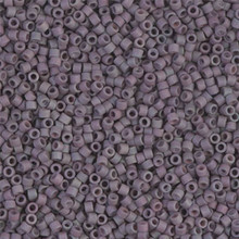 Delica Beads (Miyuki), size 11/0 (same as 12/0), SKU 195006.DB11-1062, matte metallic purple sage gold iris, (10gram tube, apprx 1900 beads)