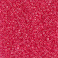 Delica Beads (Miyuki), size 11/0 (same as 12/0), SKU 195006.DB11-1308, dyed transparent dark rose, (10gram tube, apprx 1900 beads)