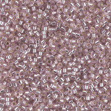 Delica Beads (Miyuki), size 11/0 (same as 12/0), SKU 195006.DB11-1433, pale blush silver lined, (10gram tube, apprx 1900 beads)