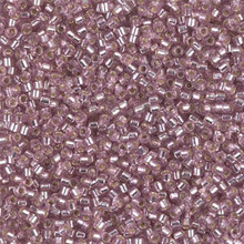 Delica Beads (Miyuki), size 11/0 (same as 12/0), SKU 195006.DB11-1434, pale rose silver lined, (10gram tube, apprx 1900 beads)