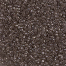 Delica Beads (Miyuki), size 11/0 (same as 12/0), SKU 195006.DB11-1417, transparent taupe, (10gram tube, apprx 1900 beads)