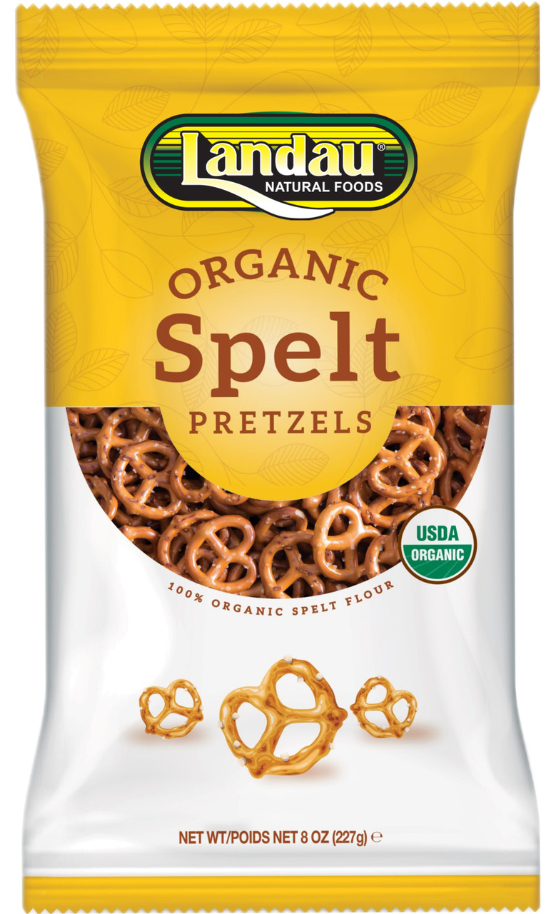 Landau Organic Spelt Pretzels Salted, 8 oz. Whole And Natural