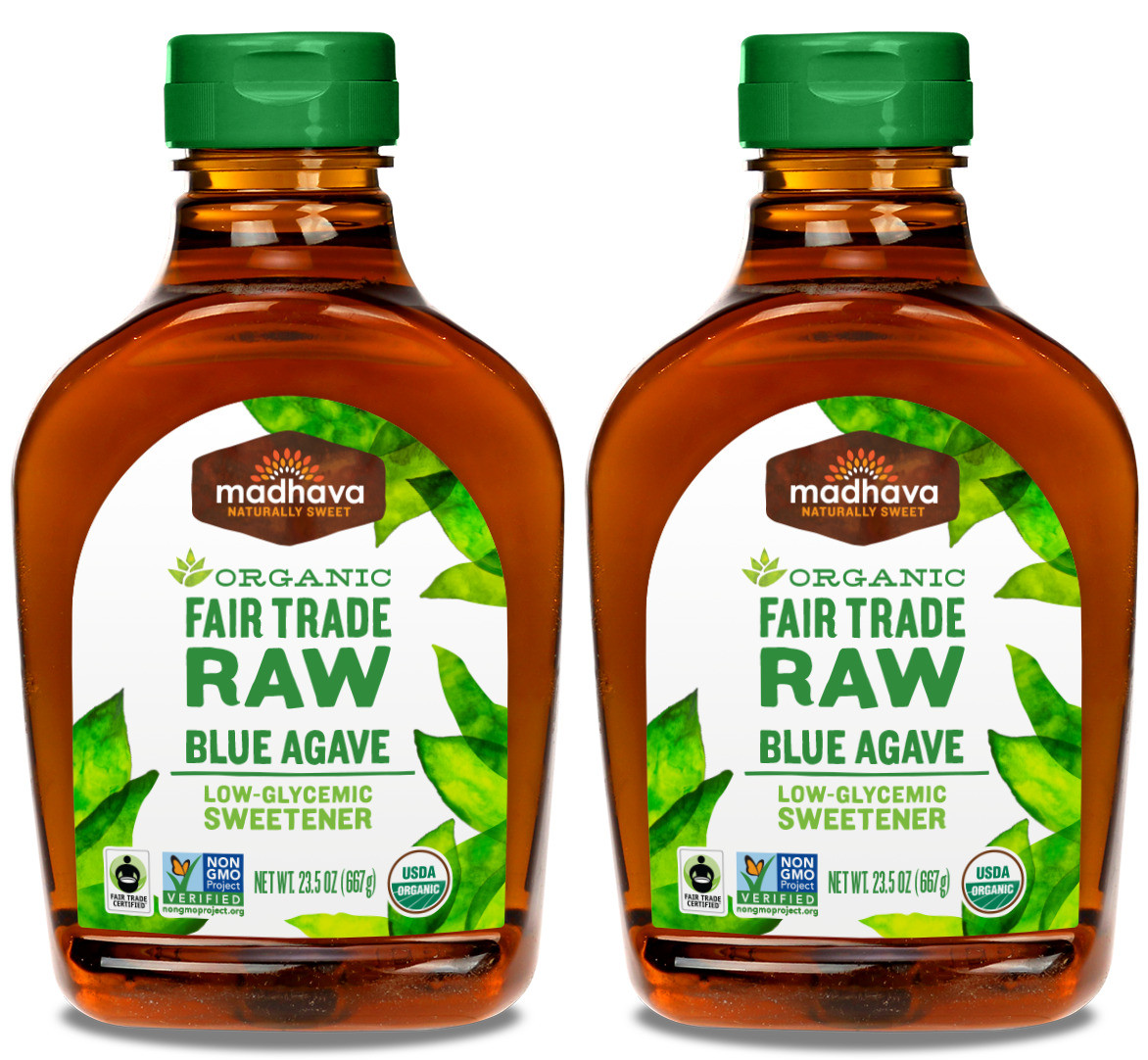 Madhava Raw Organic Agave Nectar, 23.5 oz. (Pack of 2) - FREE Shipping -  Whole And Natural