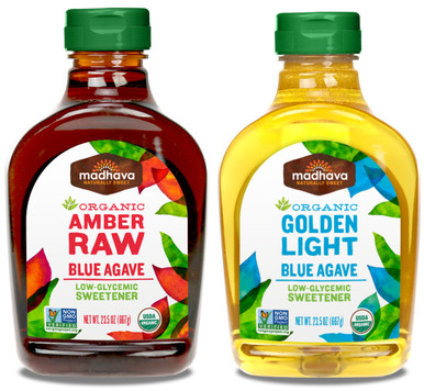 Madhava Organic Agave Nectar Variety Pack, 23.5 oz. (Pack of 2) 