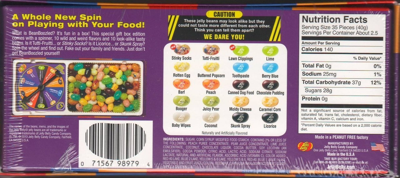 Jelly Belly Bean Boozled Extreme Gift Box 125 Gr - Boutique Harry Potter