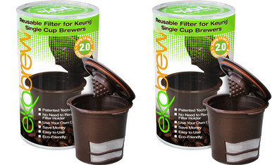 Ekobrew Reusable K-Cup Filter For Keurig Brewers, Brown 