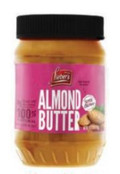 Liebers Natural Creamy Almond Nut Butter, 16 oz