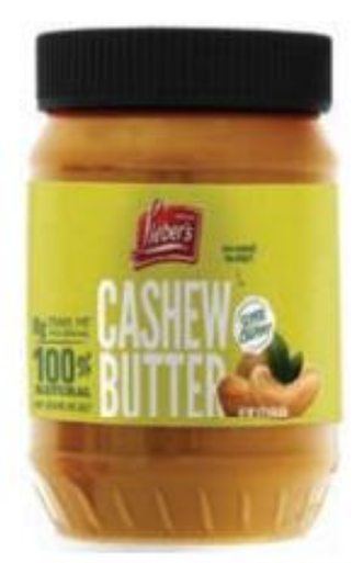Liebers Natural Creamy Cashew Nut Butter, 11 oz