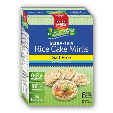 Paskesz Golden Harvest Rice Cake Minis Salt Free