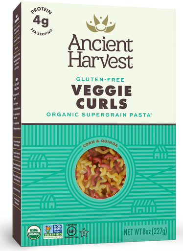Ancient Harvest Organic Quinoa Veggie Curls Gluten Free Pasta, 8 oz. 