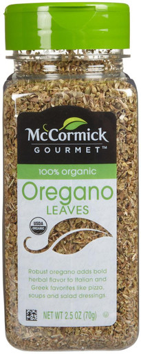 McCormick Gourmet Organic Oregano Leaves, 2.5 oz.