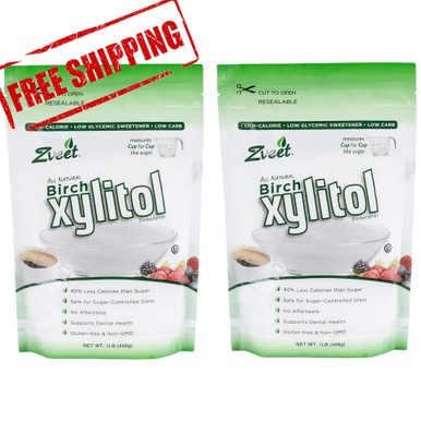 Zveet Real Birch Xylitol, 1 lb. (PACK of 2)