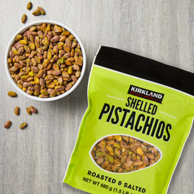 Kirkland Shelled Pistachios Roasted and Salted, 1.5 lbs.