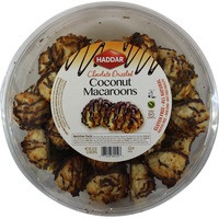 Haddar Chocolate Drizzled Coconut Macaroons, Gluten Free, Kosher