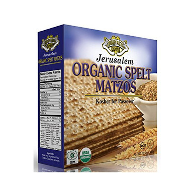 Jerusalem Organic Whole Spelt Passover Matza, 10.5 oz.