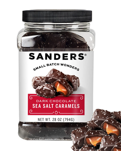 Sanders Dark Chocolate Sea Salt Caramels, 28 oz.
