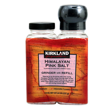 Kirkland Himalayan Pink Salt with Grinder and Refill, 26 oz.