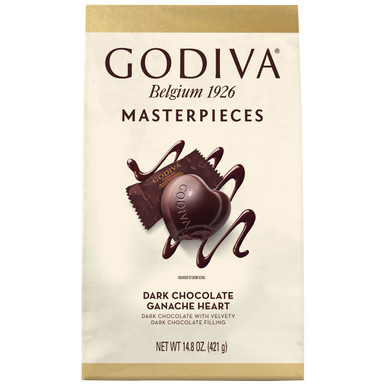 Godiva Masterpieces Dark Chocolate Ganache Heart, 14.8 oz