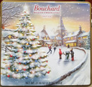 Bouchard Belgian Chocolatier Napolitains Gift Tin Box Ice Skating