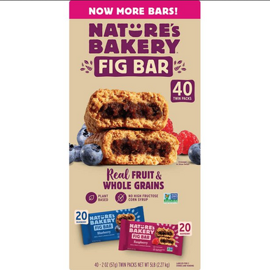 Nature's Bakery Fig Bar Variety Pack, 2 oz. (40 Pack) 