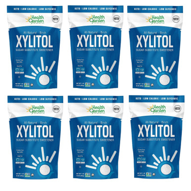 Health Garden Real Birch Xylitol, 1 lb. (Pack of 6)