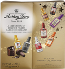 Anthon Berg Selection of Liquor Filled Dark Chocolates, 64 Mini Bottles