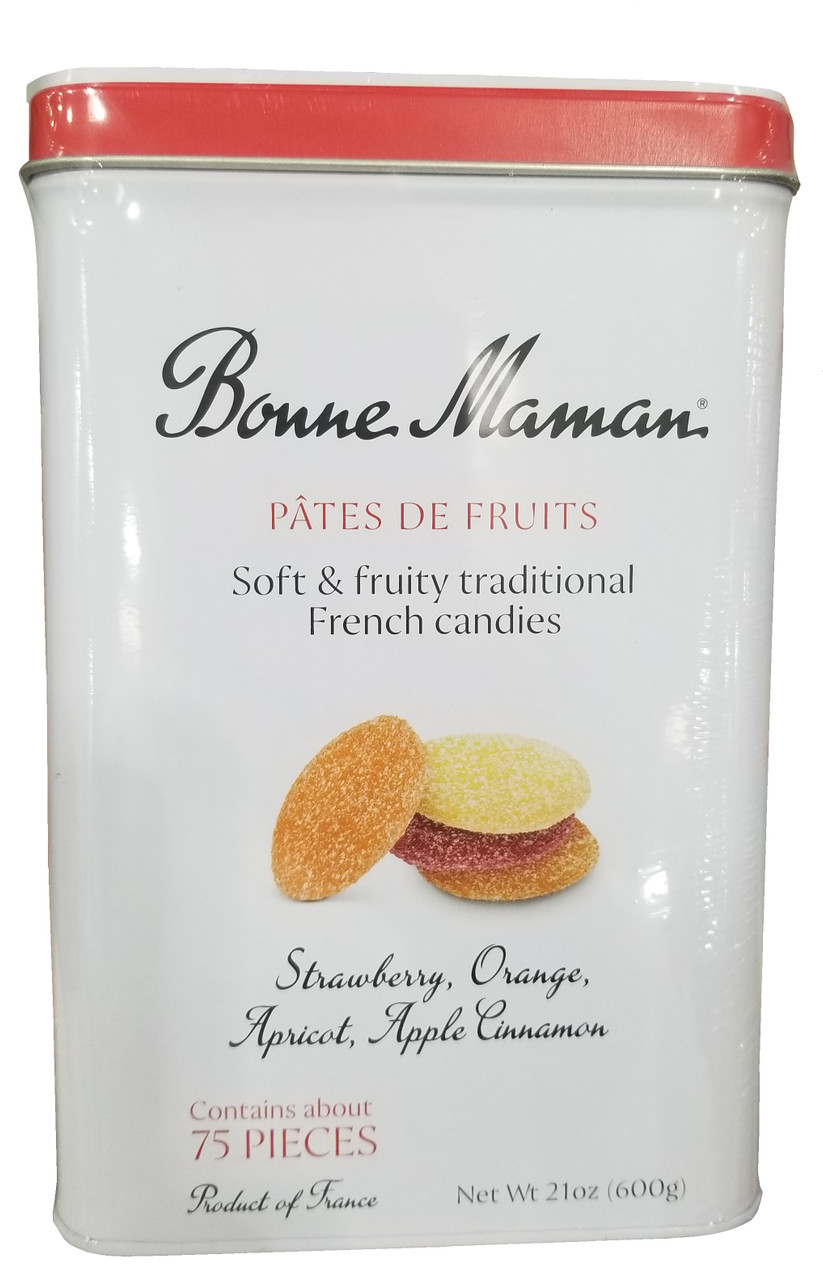 Bonne Maman Pates De Fruits Fruit Gels, 21 oz. Tin Whole And Natural