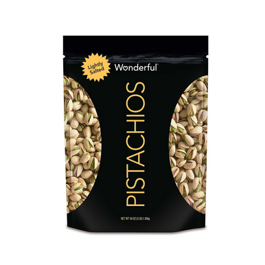 Wonderful Pistachios Roasted Lightly Salted, 48 oz