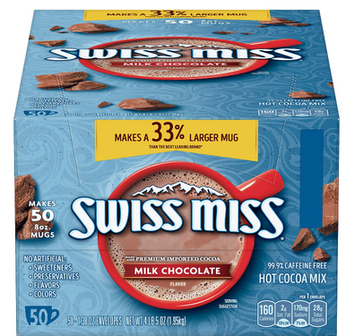 Swiss Miss Milk Chocolate Hot Cocoa Mix Packets (50 ct.) 