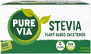 Pure Via Stevia Zero Calorie Sweetener, 800 Packets