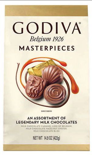 Godiva Masterpieces Assortment of Legendary Milk Chocolate 14.9 oz 