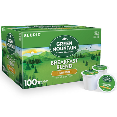 Green Mountain Coffee Breakfast Blend K-Cup Pods, 100 ct. 