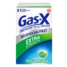 Gas-X Extra Strength Antigas Softgels, Simethicone 125 mg, Fast Gas and Bloating Relief, 120 Count